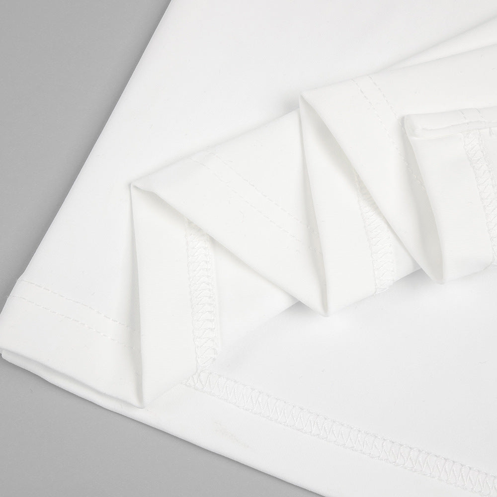 Halter Long High Sense Dress with Backless Design and Asymmetric Skirt