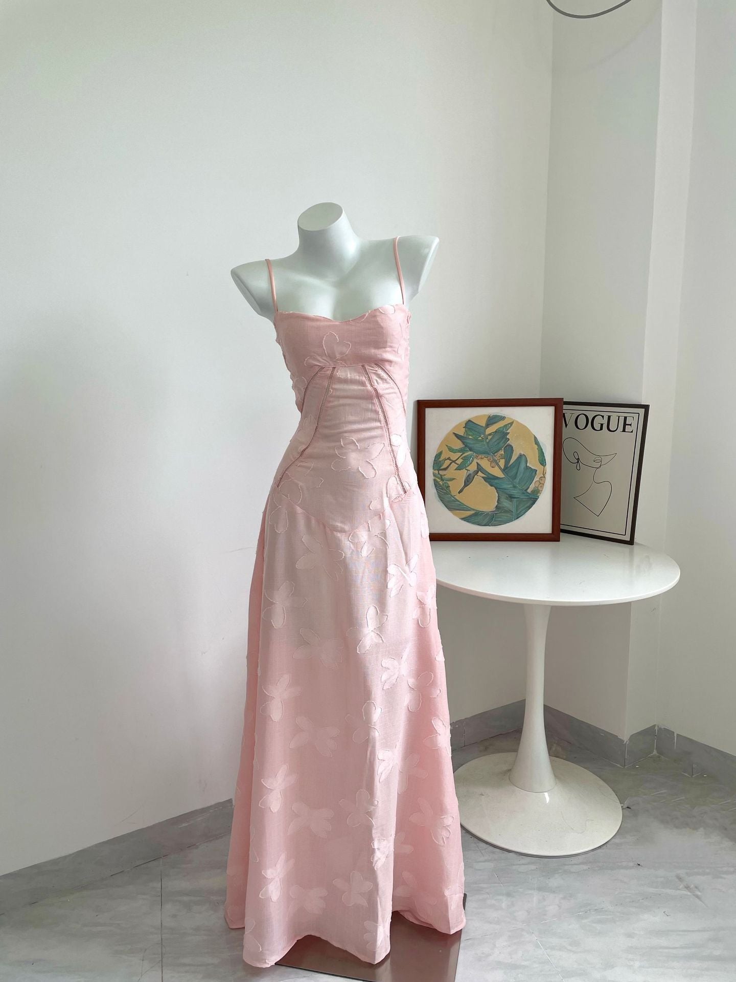 Floral Embroidered Maxi Skirt with Luxurious Camisole and Slimming Fit