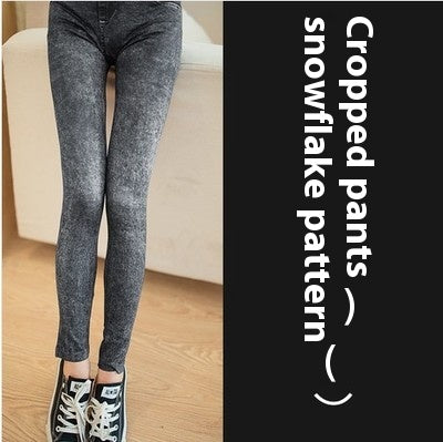 Leggings Stretch Slim-fit with 3D Pattern Design and Medium Elasticity