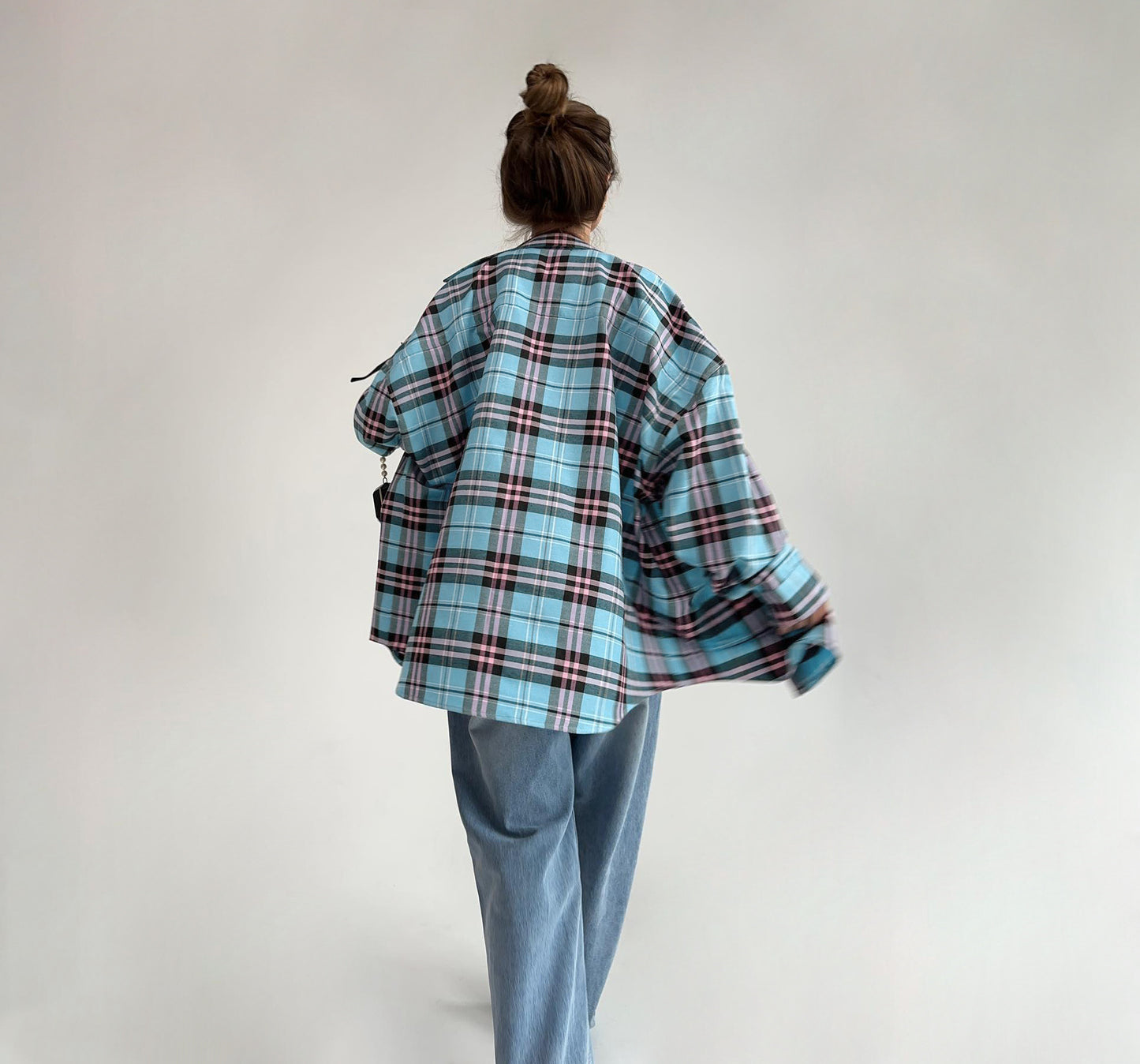 Casual Loose Design Plaid Shirt with Relaxed Fit for Effortless Style