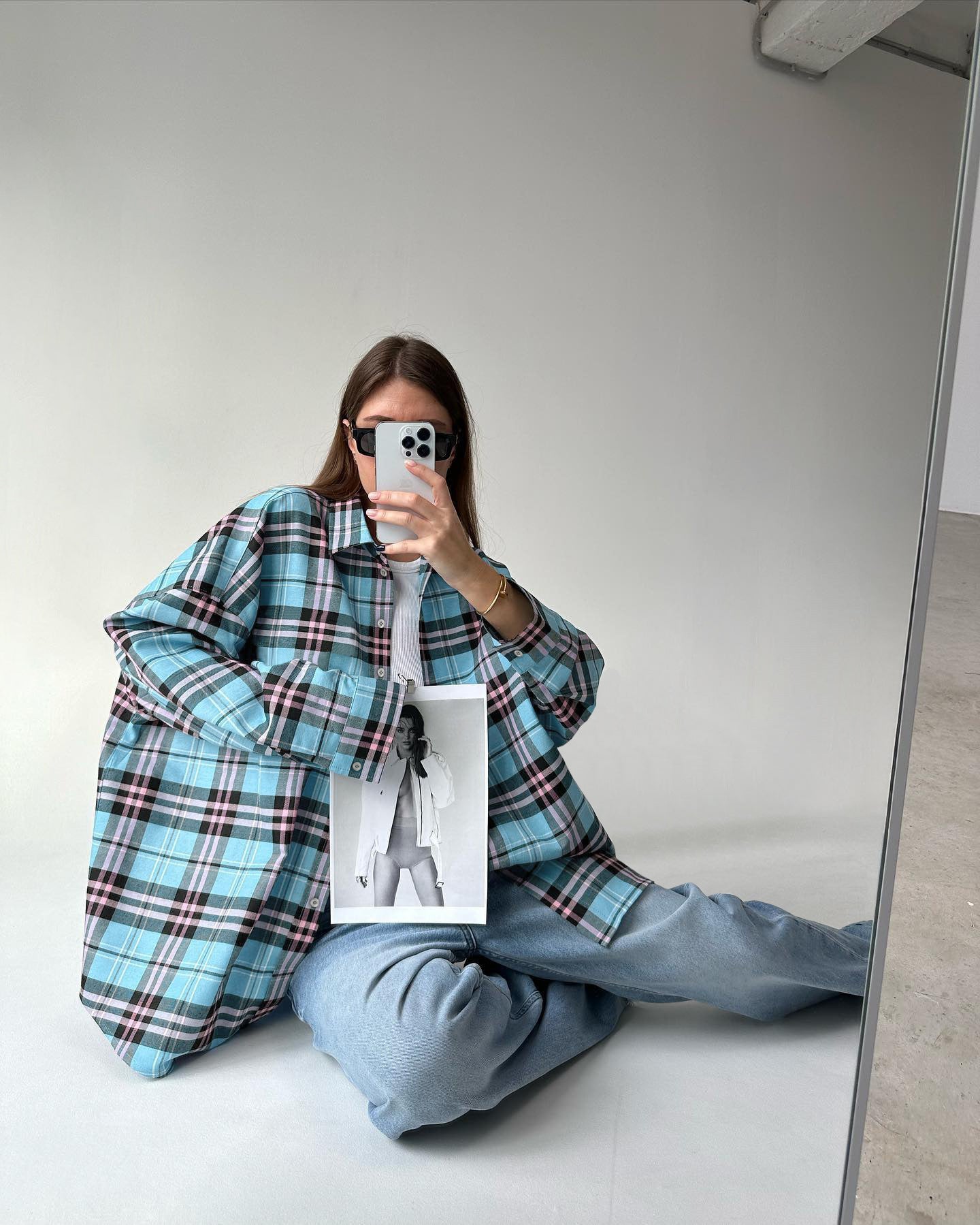 Casual Loose Design Plaid Shirt with Relaxed Fit for Effortless Style