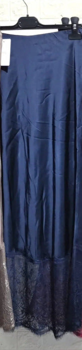 Skirt with Slimming Solid Color Design for Flattering Fit