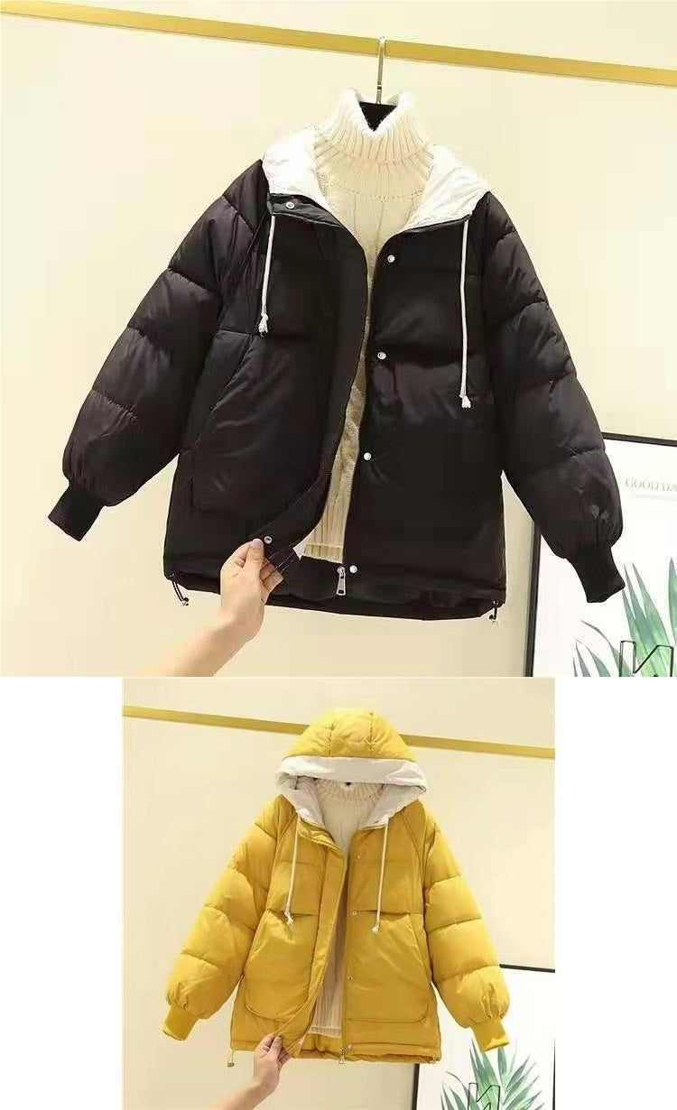 Short Winter Cotton Coat with Stylish Design for Students