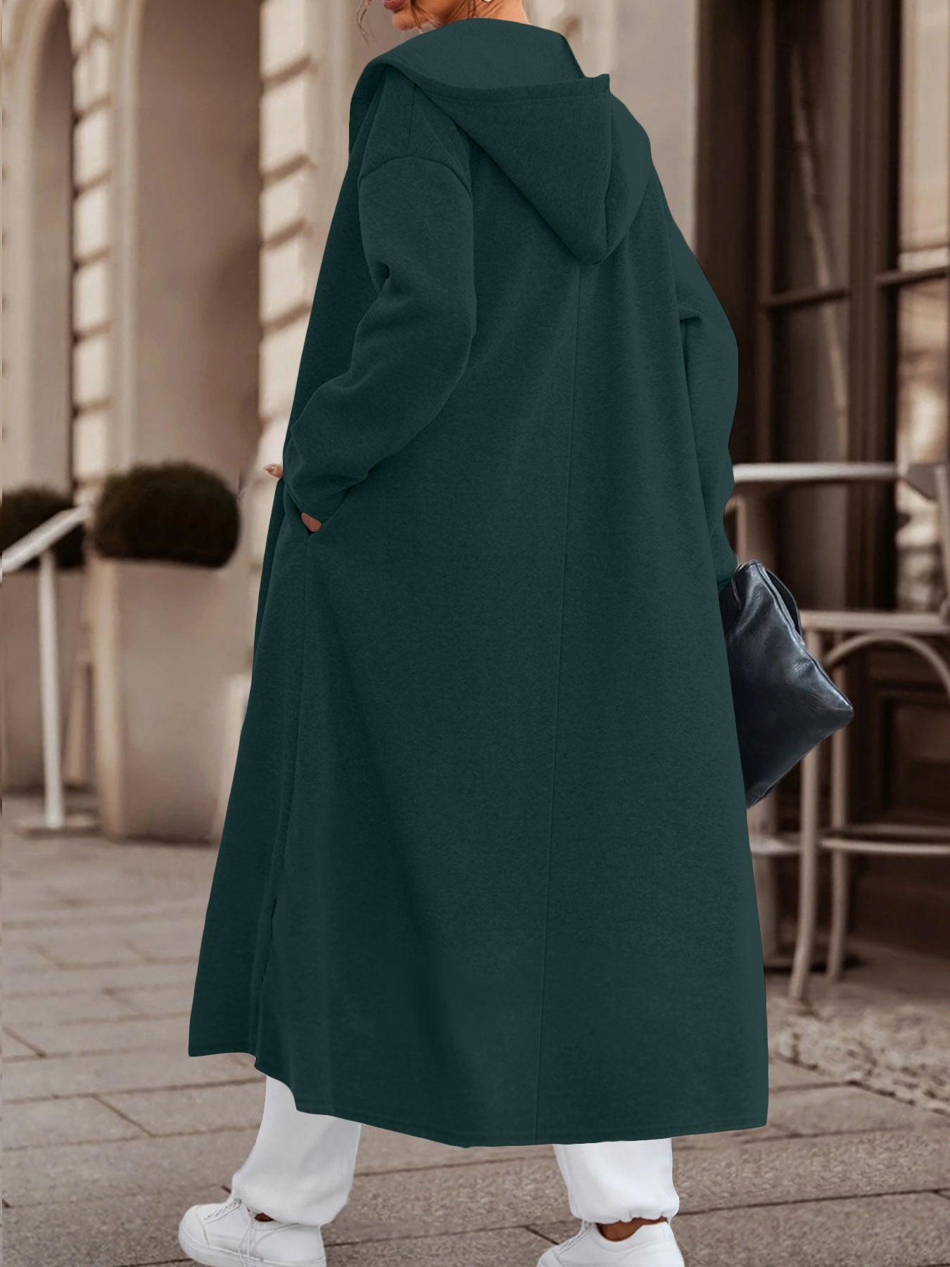 Long Cardigan Jacket with Versatile Colors and Cozy Fabric