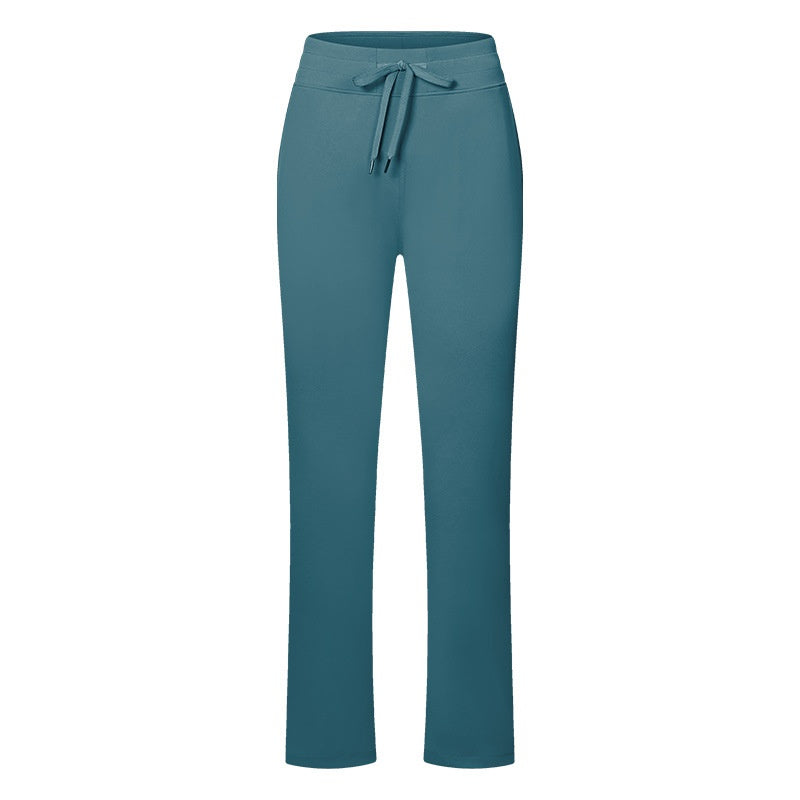 High Waist Hip Lift Sports Pants with Comfortable Cotton Blend Fabric