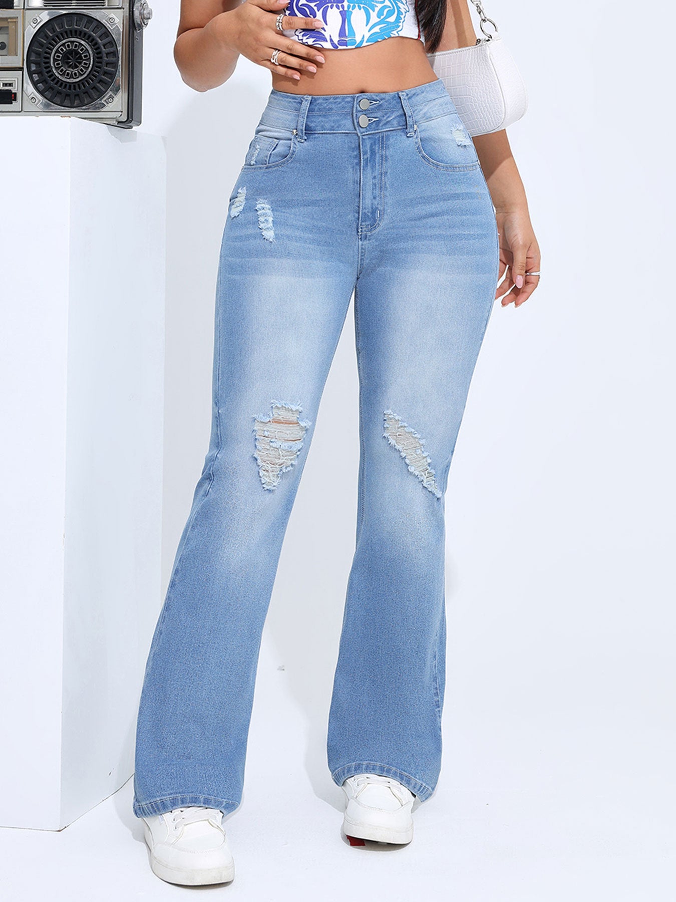 Denim Trousers with High Elasticity for All-day Comfort