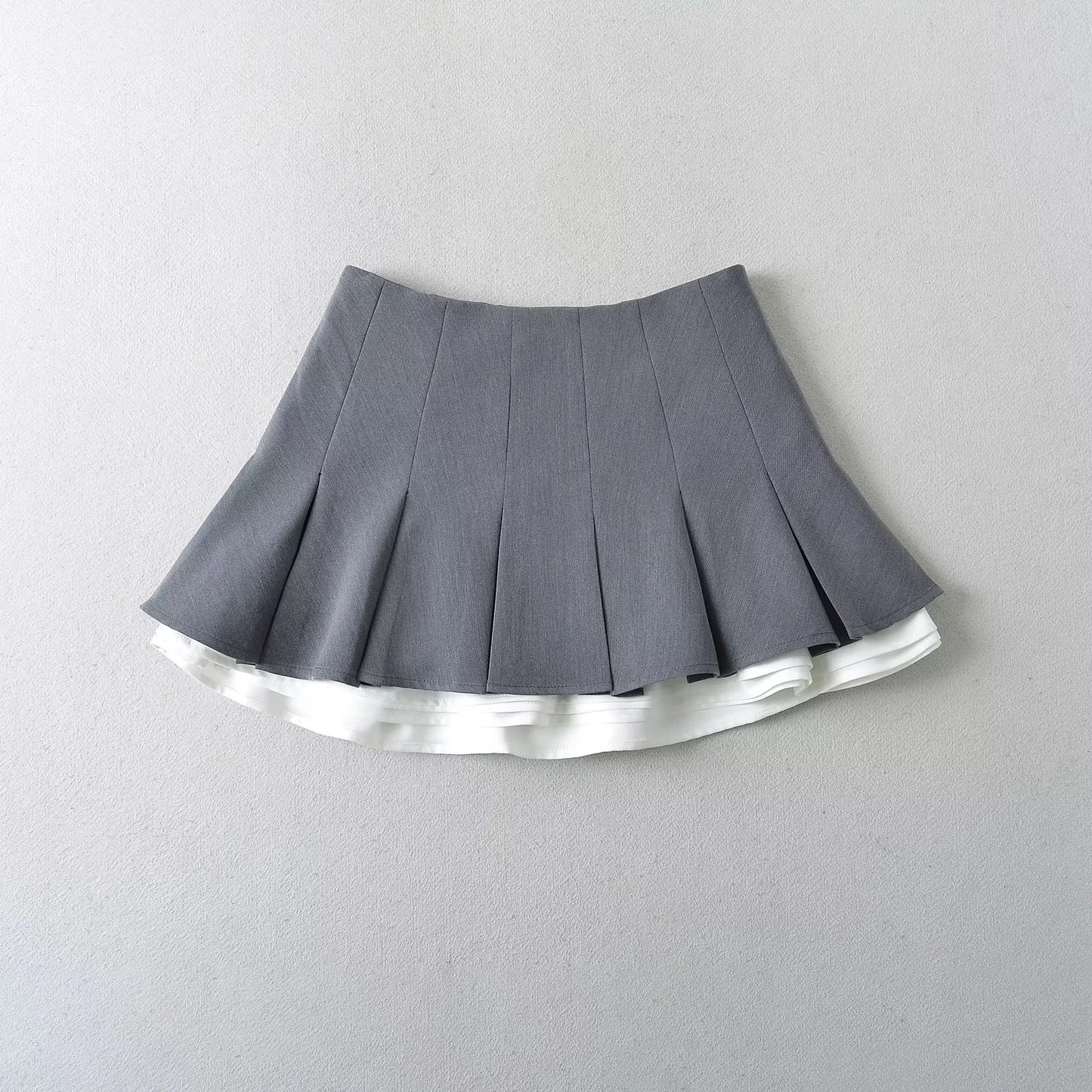 Pleated Skirt with Micro Elasticity for Stylish Socialite Look