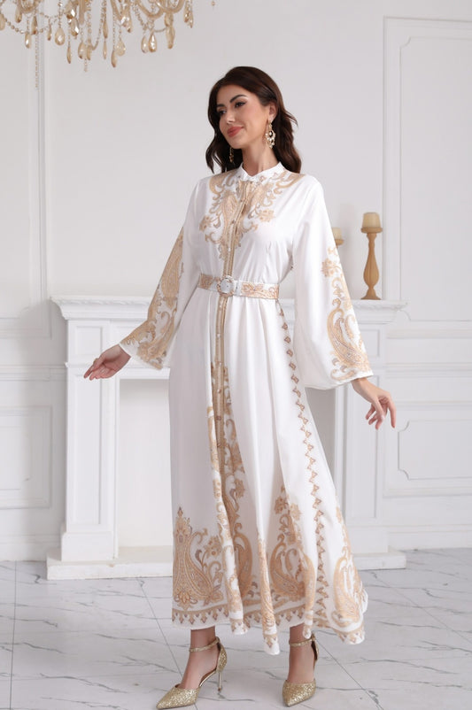 Bronzing Dress with Slim Fit for a Flawless Silhouette