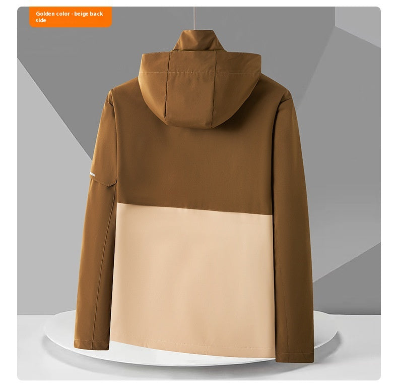 Shell Jacket with Waterproof and Windproof Features for All Seasons