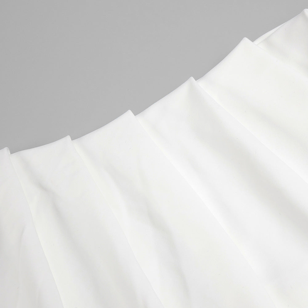 Halter Long High Sense Dress with Backless Design and Asymmetric Skirt