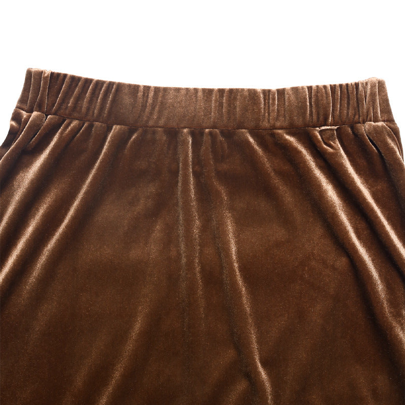 Mid-length Lace Skirt with High Elasticity for Effortless Style