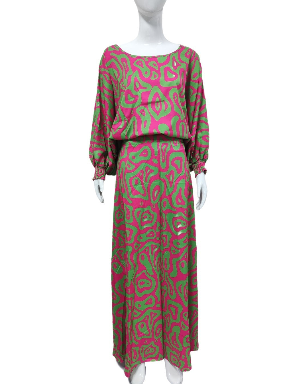 Plus Size Printed Skirt with Geometric Pattern for Casual Style