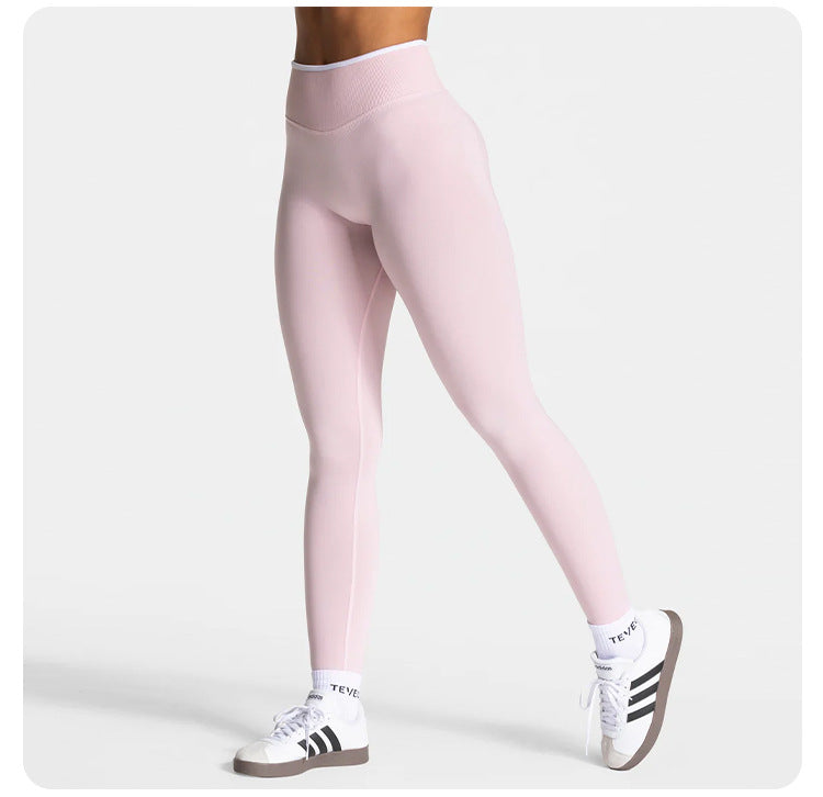 High Waist Workout Sweatpants with Hip Lifting Design