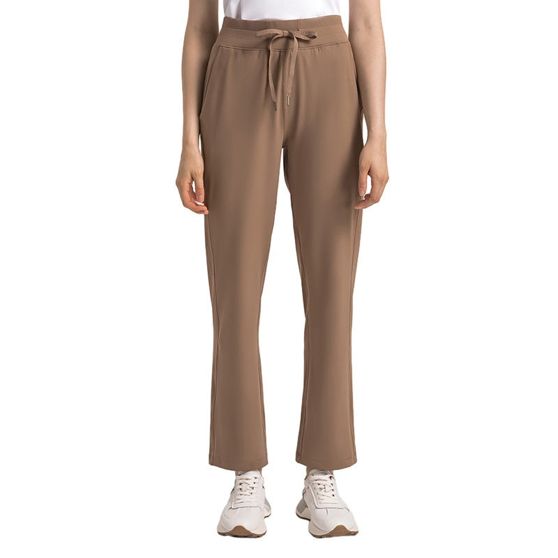 High Waist Hip Lift Sports Pants with Comfortable Cotton Blend Fabric