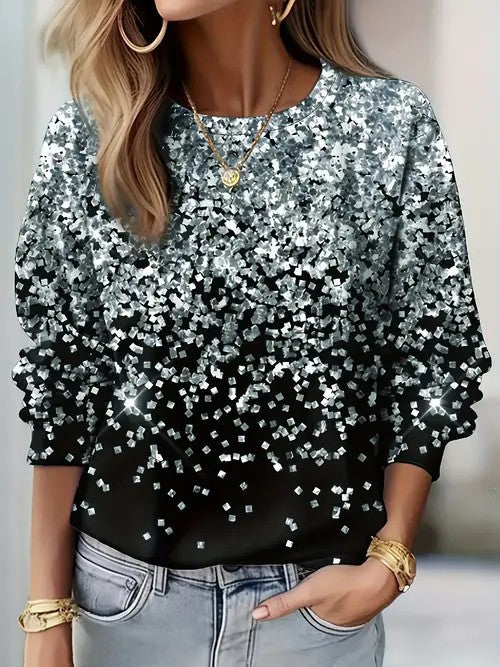 Fashion Casual Printed Long Sleeve Shirt with Versatile Style