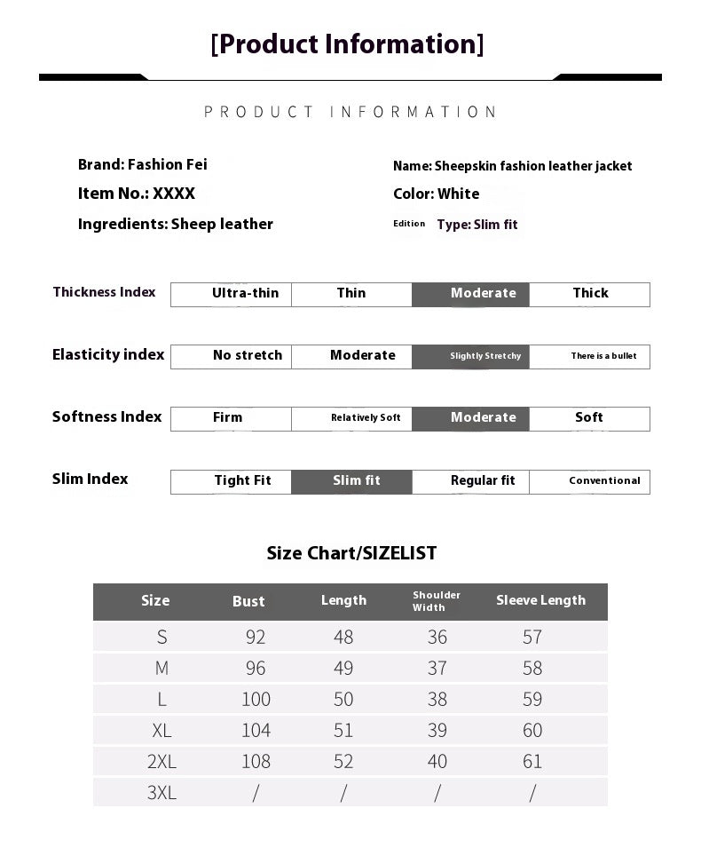 Retro Short Genuine Leather Jacket with Stylish Button Detail