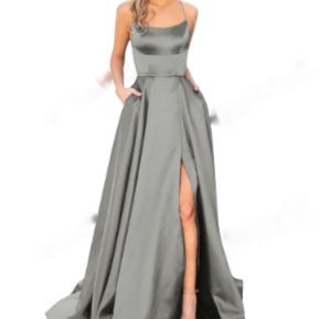 Bridesmaid Dress with Slimming Fit and Shoulder Hollow Design