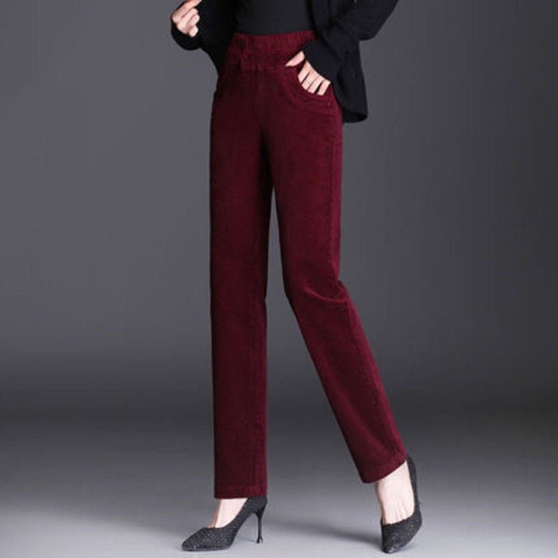 All-match Loose Slim-fit Straight-leg Pants with Micro Elasticity