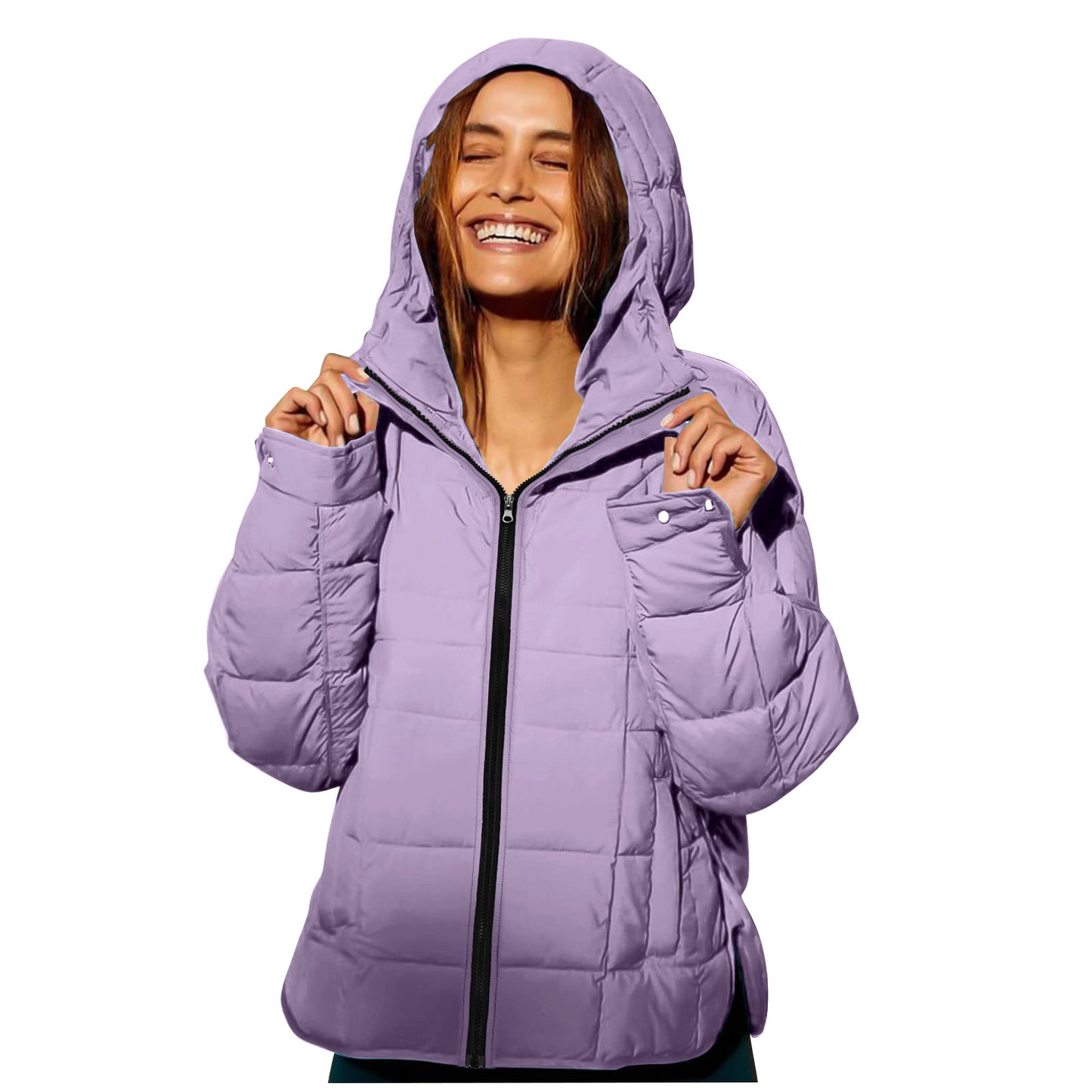 Cotton Hooded Padded Jacket with Versatile Color Options