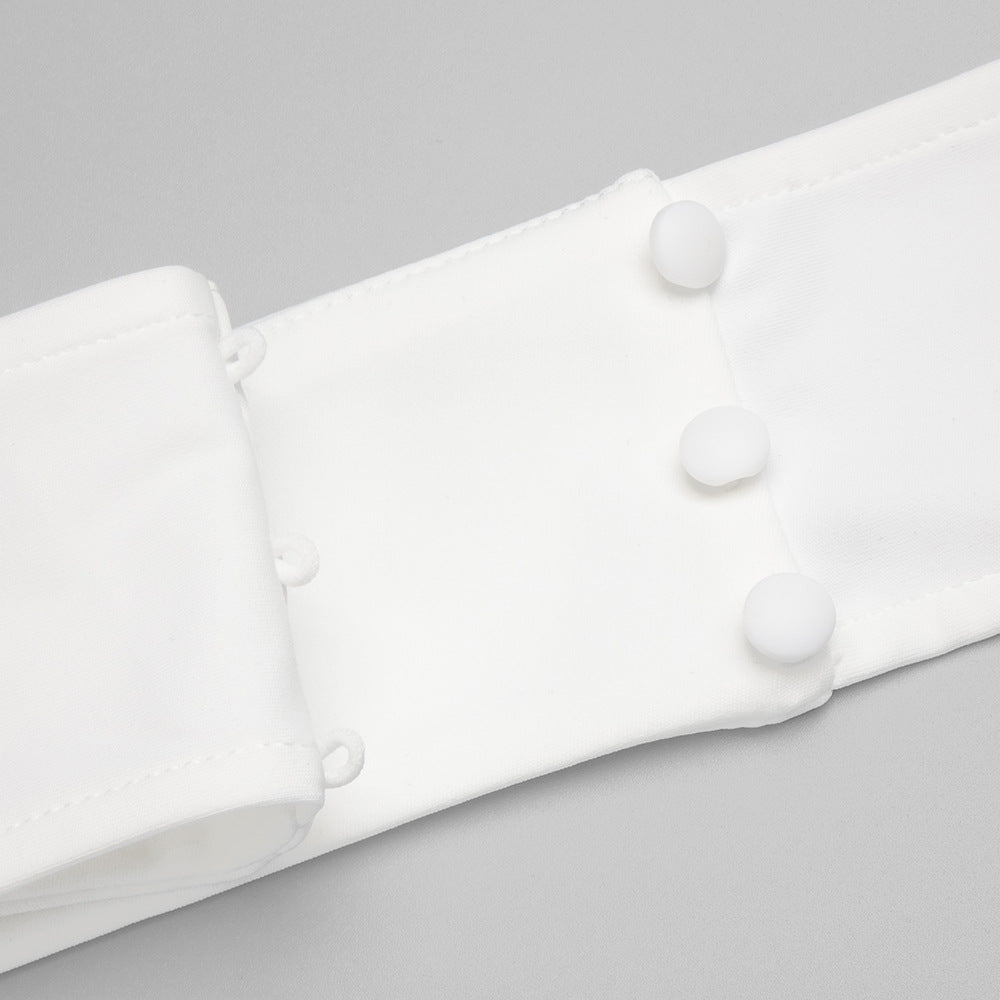 Halter Long High Sense Dress with Backless Design and Asymmetric Skirt