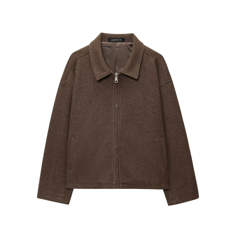 Casual Versatile Jacket with Zipper for Stylish Everyday Wear