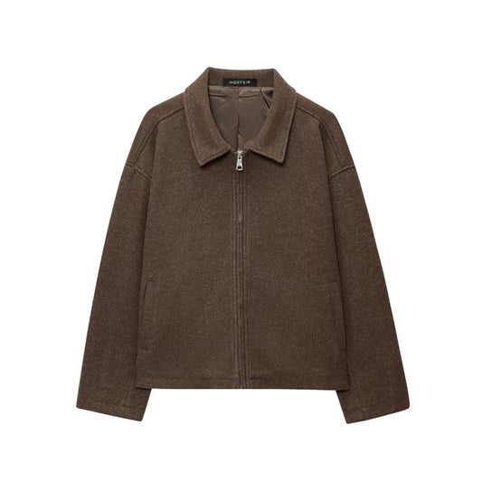 Casual Versatile Jacket with Zipper for Stylish Everyday Wear