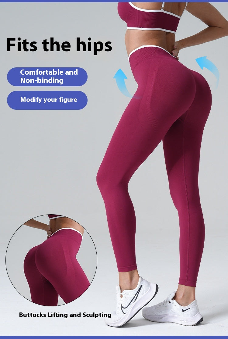 High Waist Workout Sweatpants with Hip Lifting Design