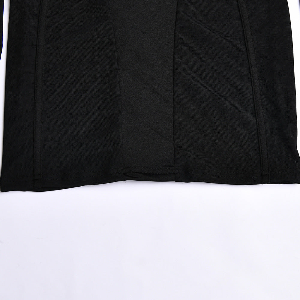 Sling Tight Dress with Backless Mesh Design for Stunning Events