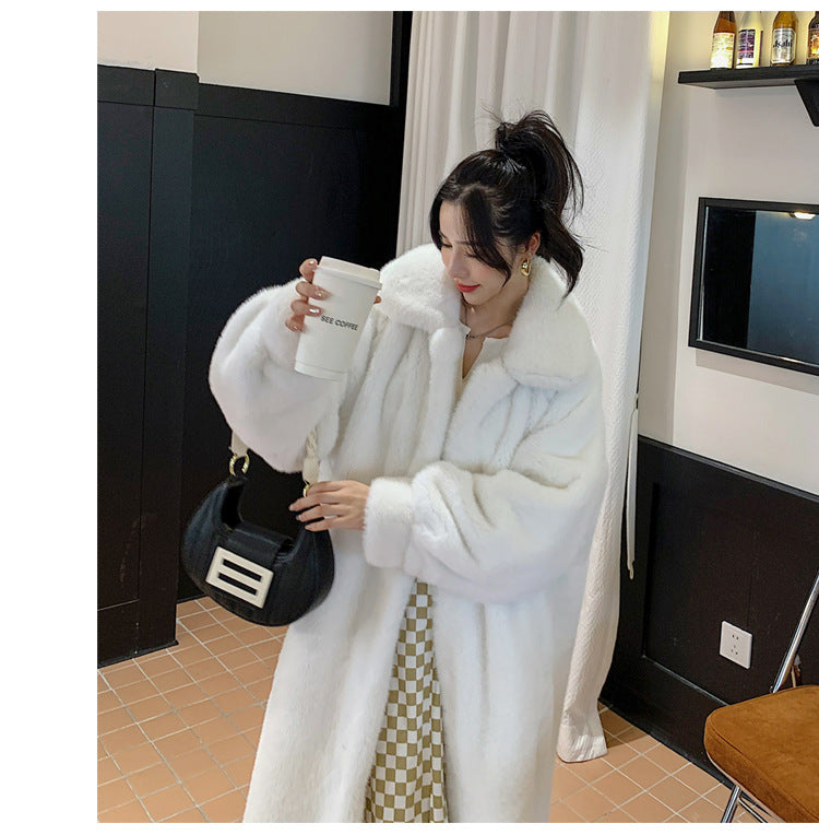 Leather Fur Coat with European Style for Trendy Outfits