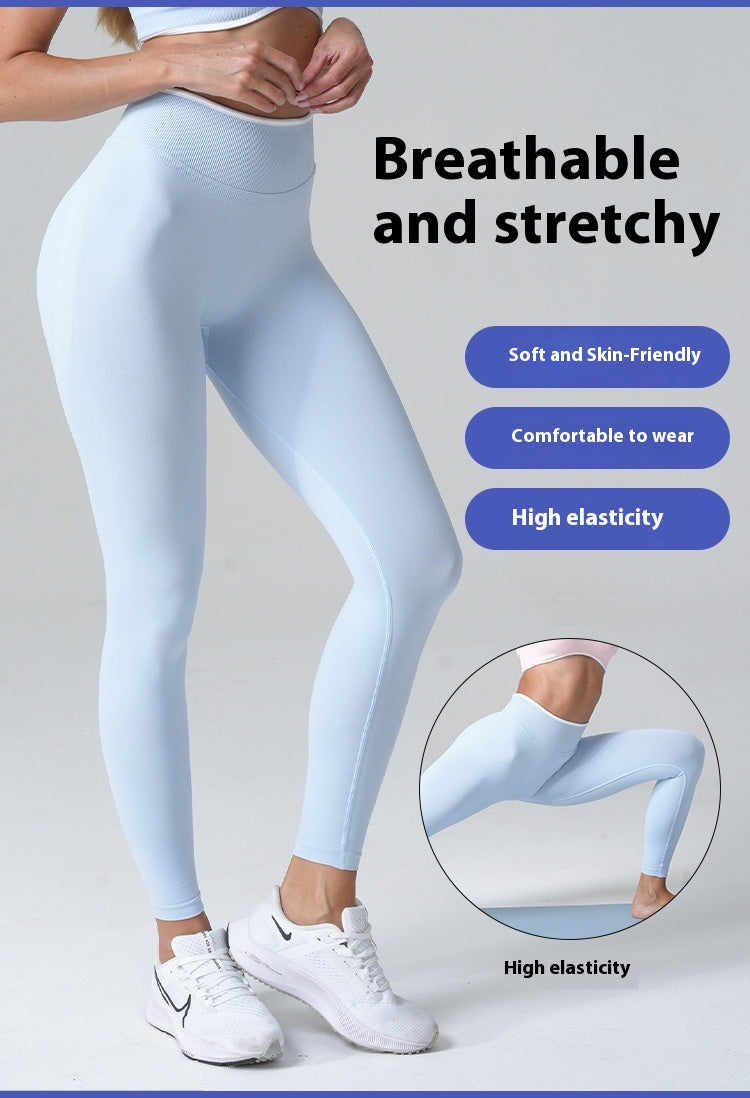 High Waist Workout Sweatpants with Hip Lifting Design