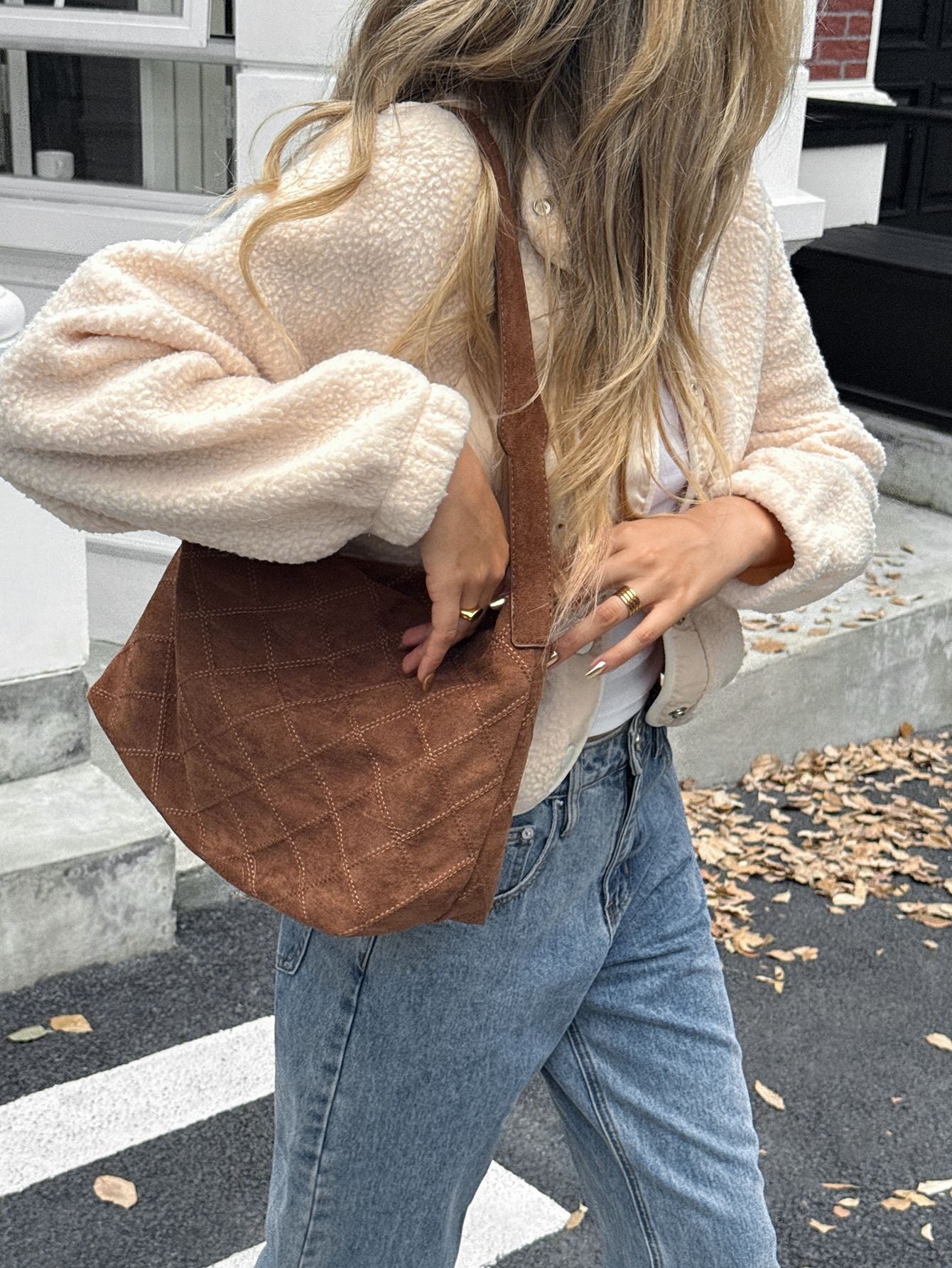 Long-sleeved Jacket with Loose Fit for Effortless Style