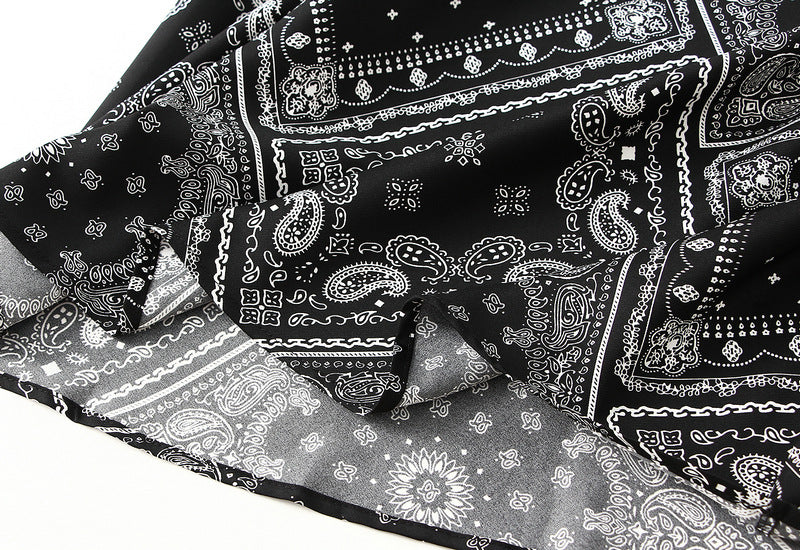 Floral Fishtail Skirt with High Waist Slimming Design