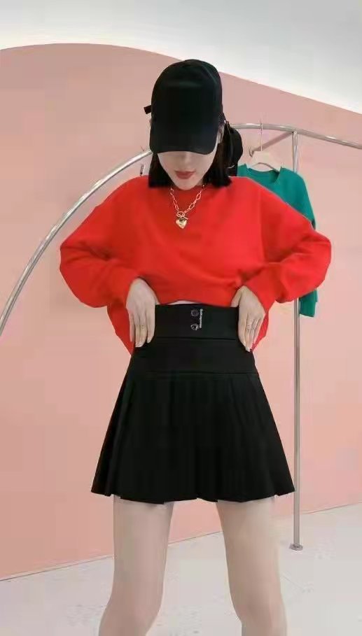 Pleated Skirt with Letter Print for Stylish Summer Looks