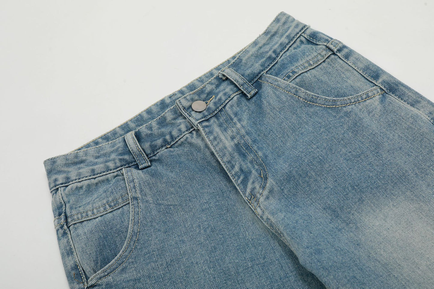 Butterfly Lace Stitching Design Jeans with Bootcut Style