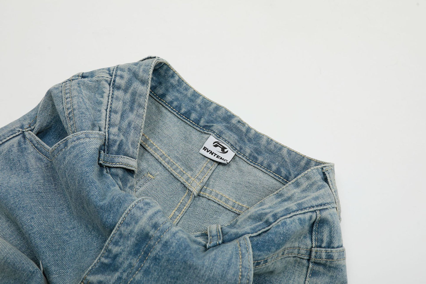 Butterfly Lace Stitching Design Jeans with Bootcut Style