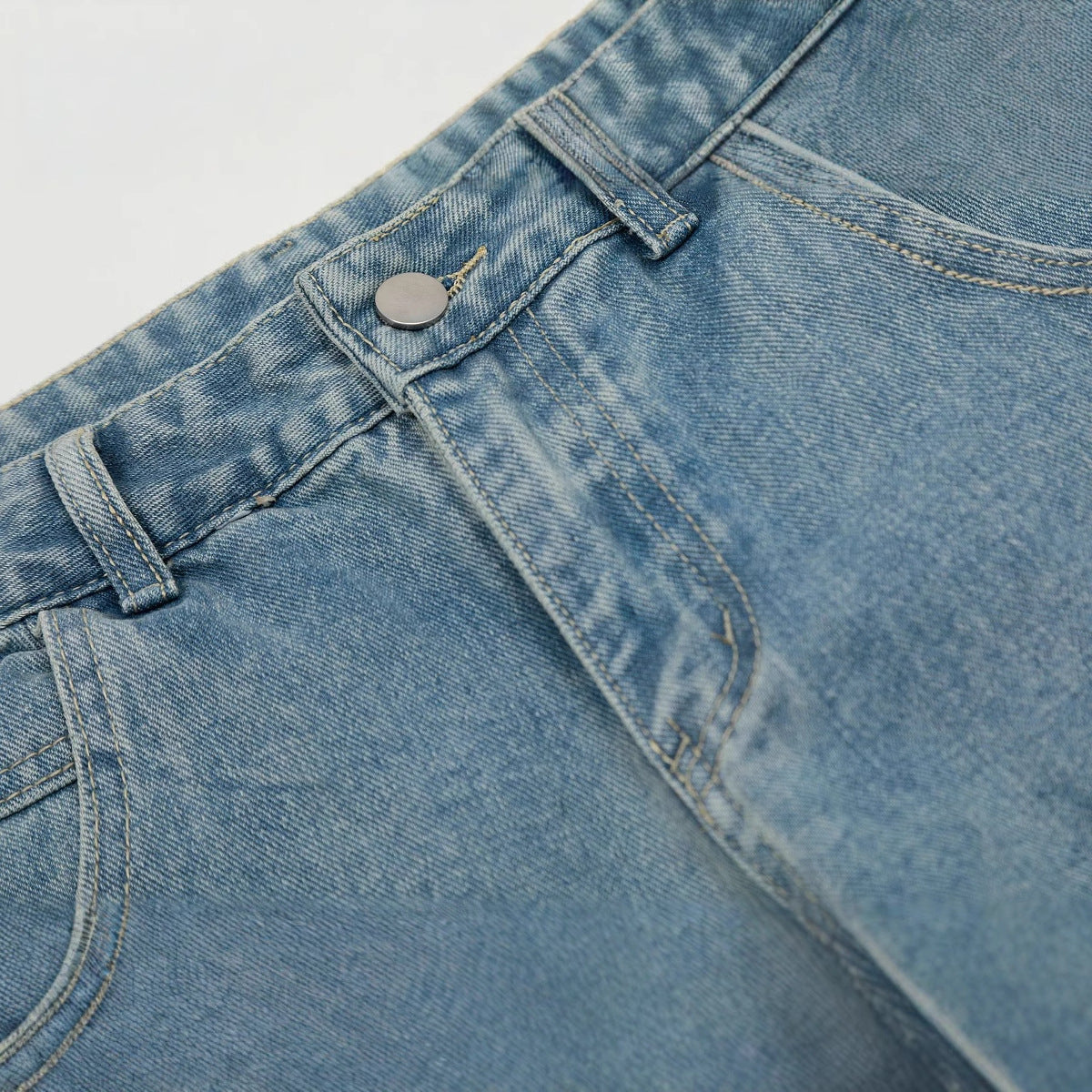 Butterfly Lace Stitching Design Jeans with Bootcut Style