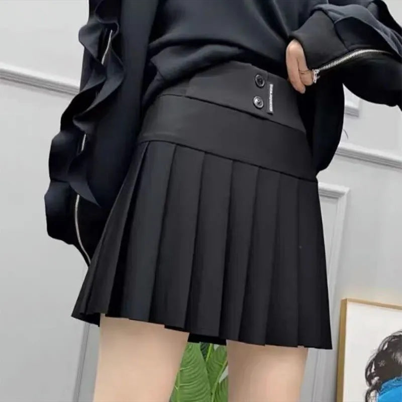 Pleated Skirt with Letter Print for Stylish Summer Looks