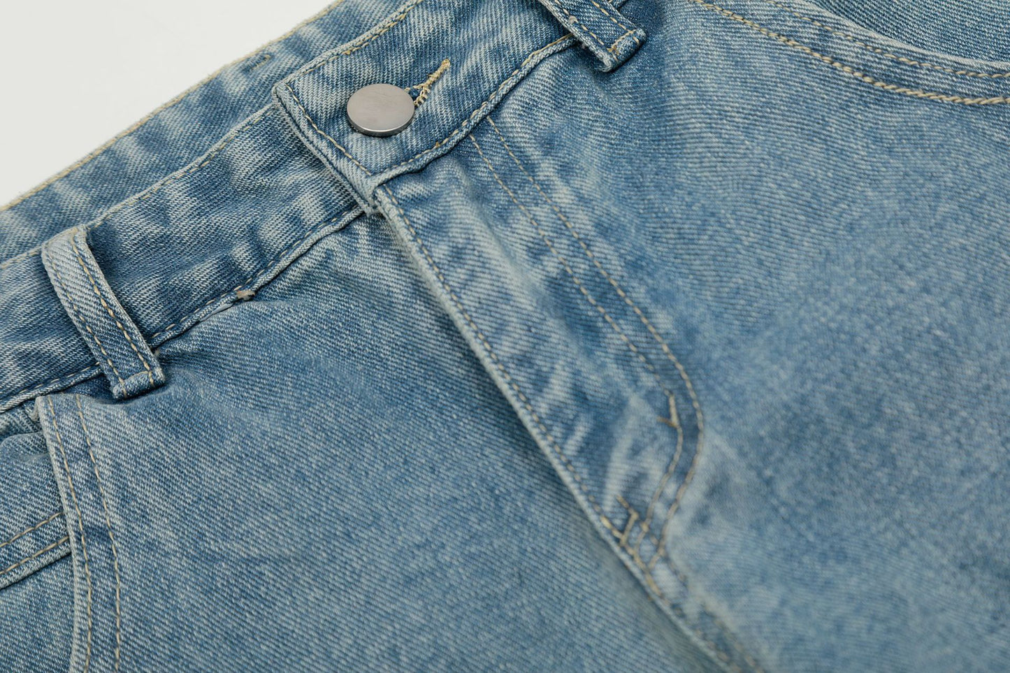 Butterfly Lace Stitching Design Jeans with Bootcut Style