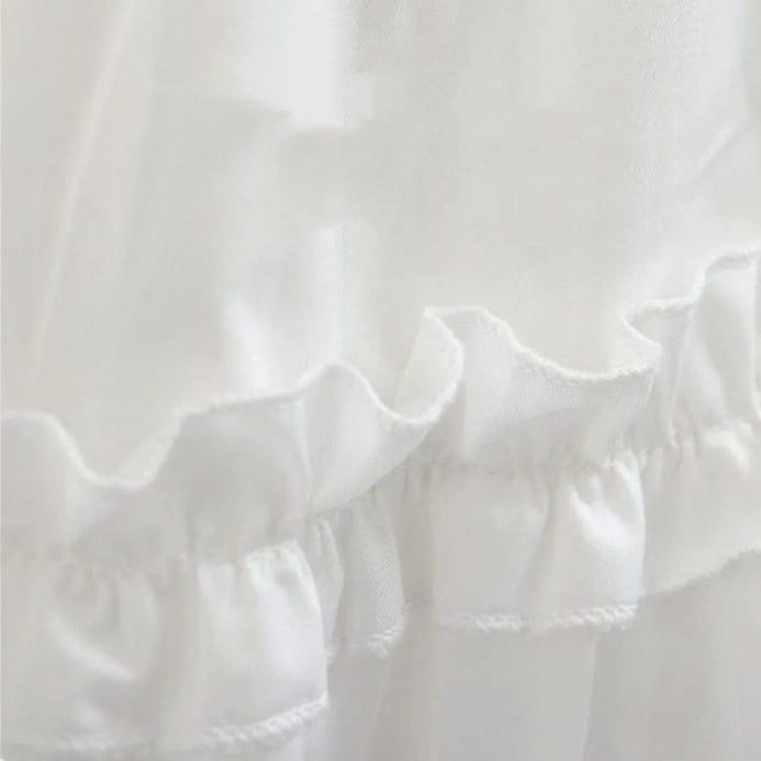 Pleated Umbrella Skirt with Flattering Tiered Design