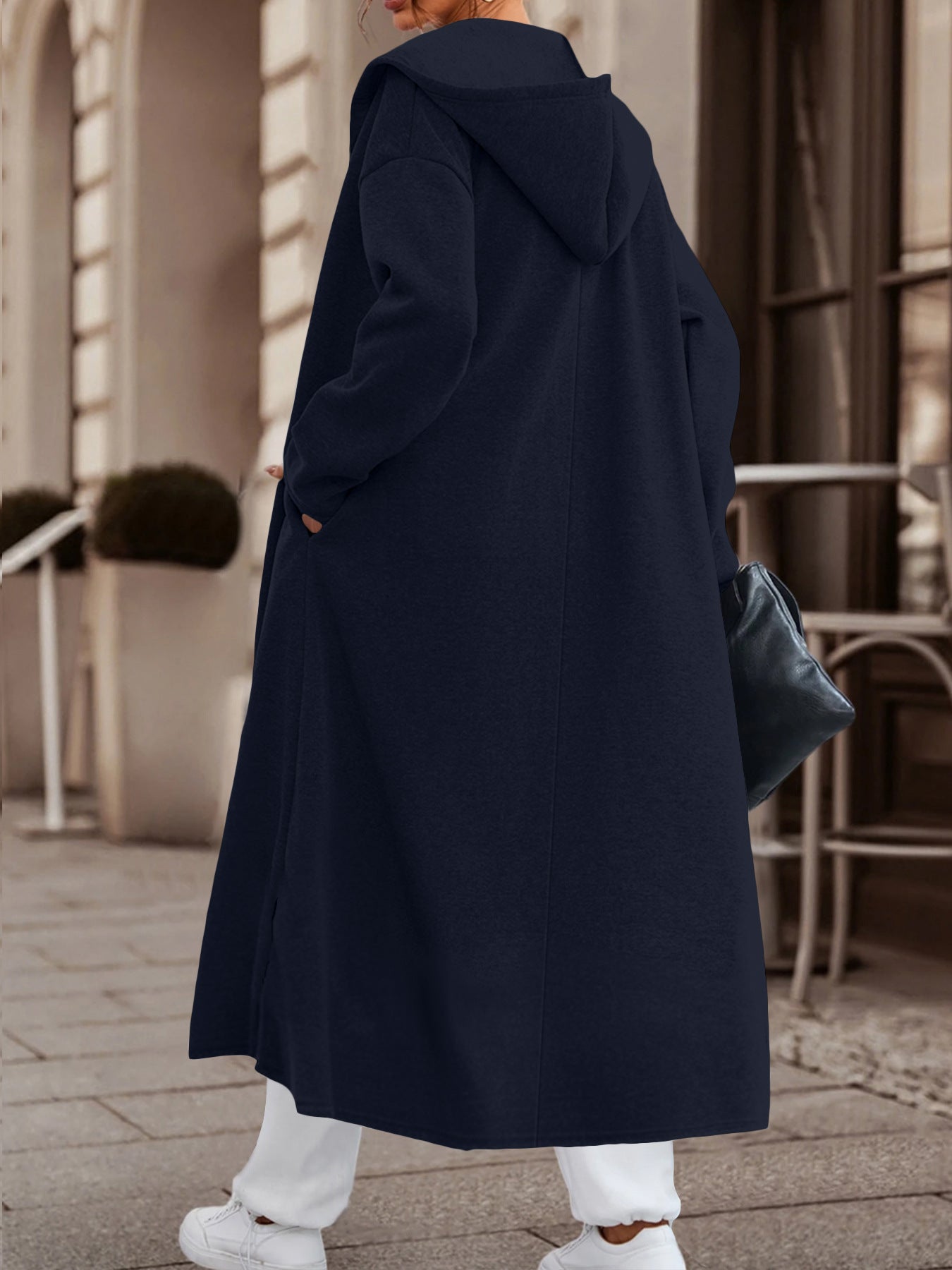 Long Cardigan Jacket with Versatile Colors and Cozy Fabric