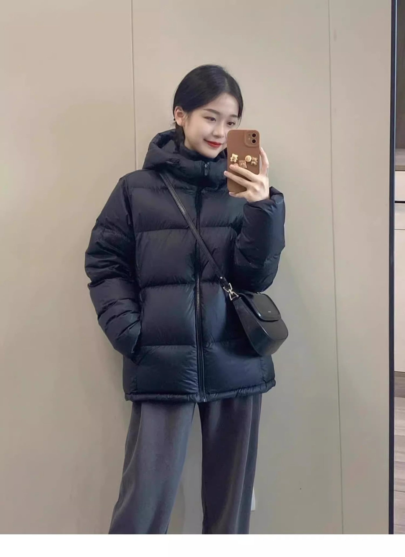 Down Cotton-padded Jacket with Hood for Ultimate Warmth and Comfort