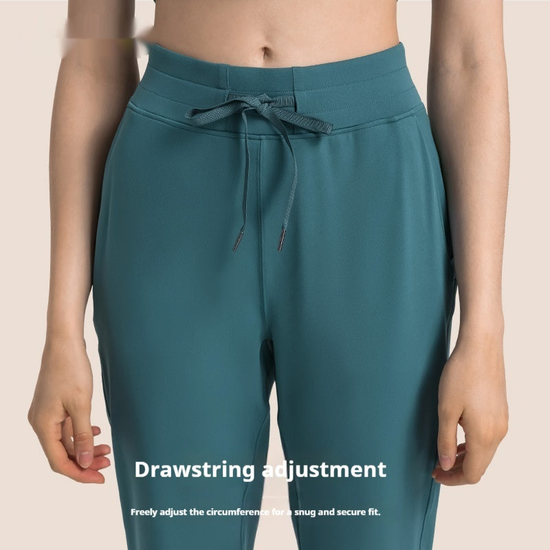 High Waist Hip Lift Sports Pants with Comfortable Cotton Blend Fabric