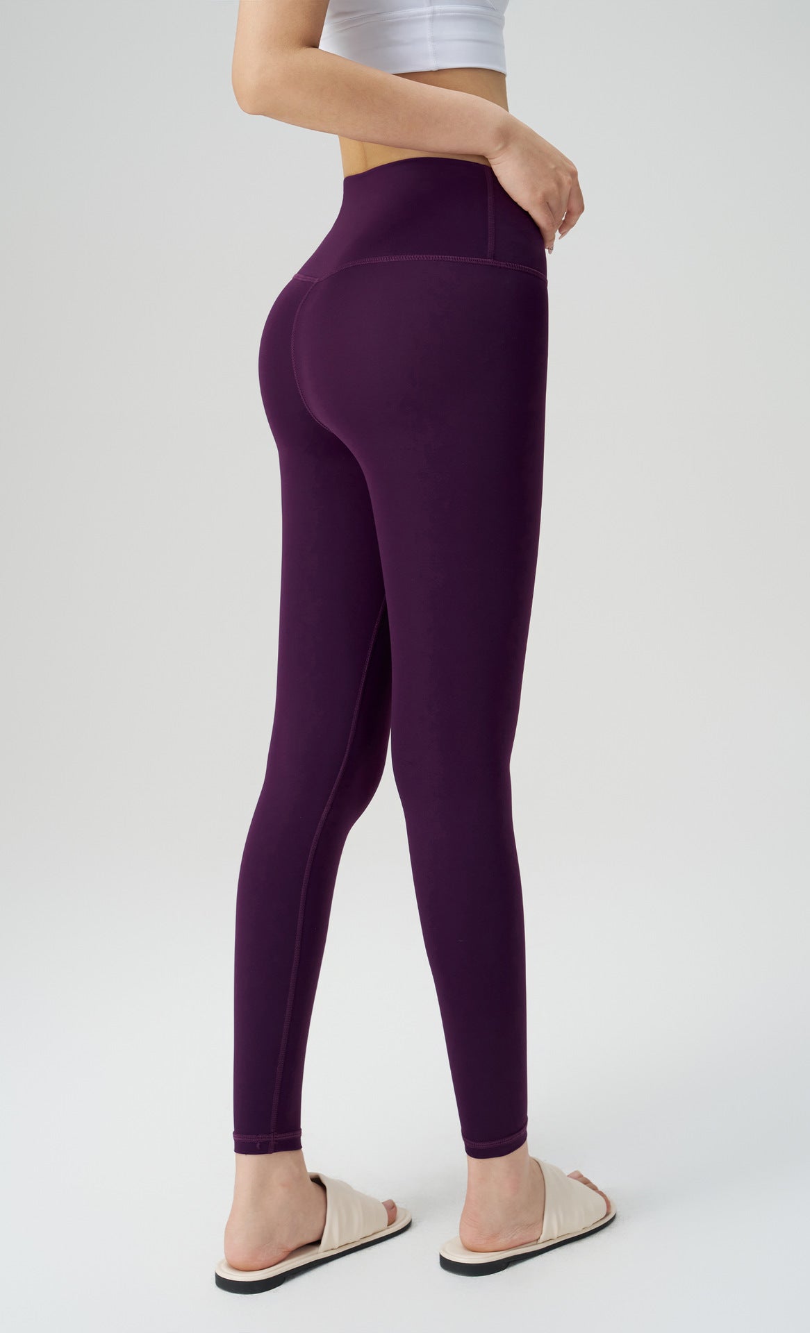 High Waist Hip Lift Anti-curling Tight Sports Pants for Active Lifestyle