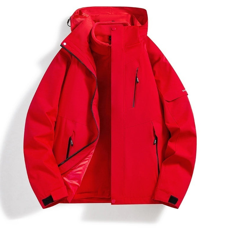Shell Jacket with Waterproof and Windproof Features for All Seasons