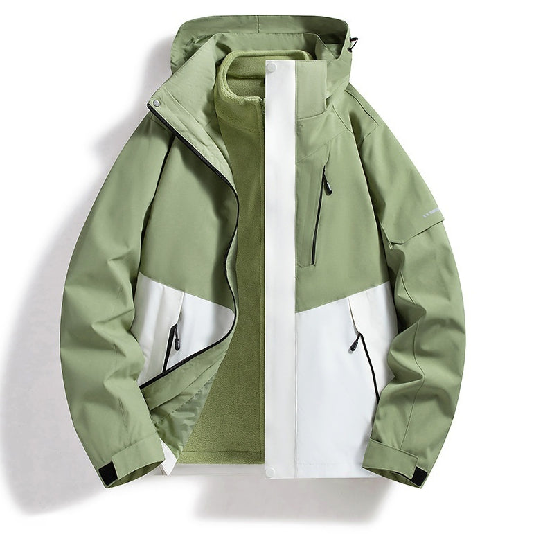 Shell Jacket with Waterproof and Windproof Features for All Seasons