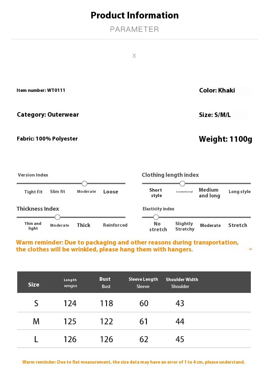 Polyester Long Button Cashmere Coat with Luxurious Fur Collar