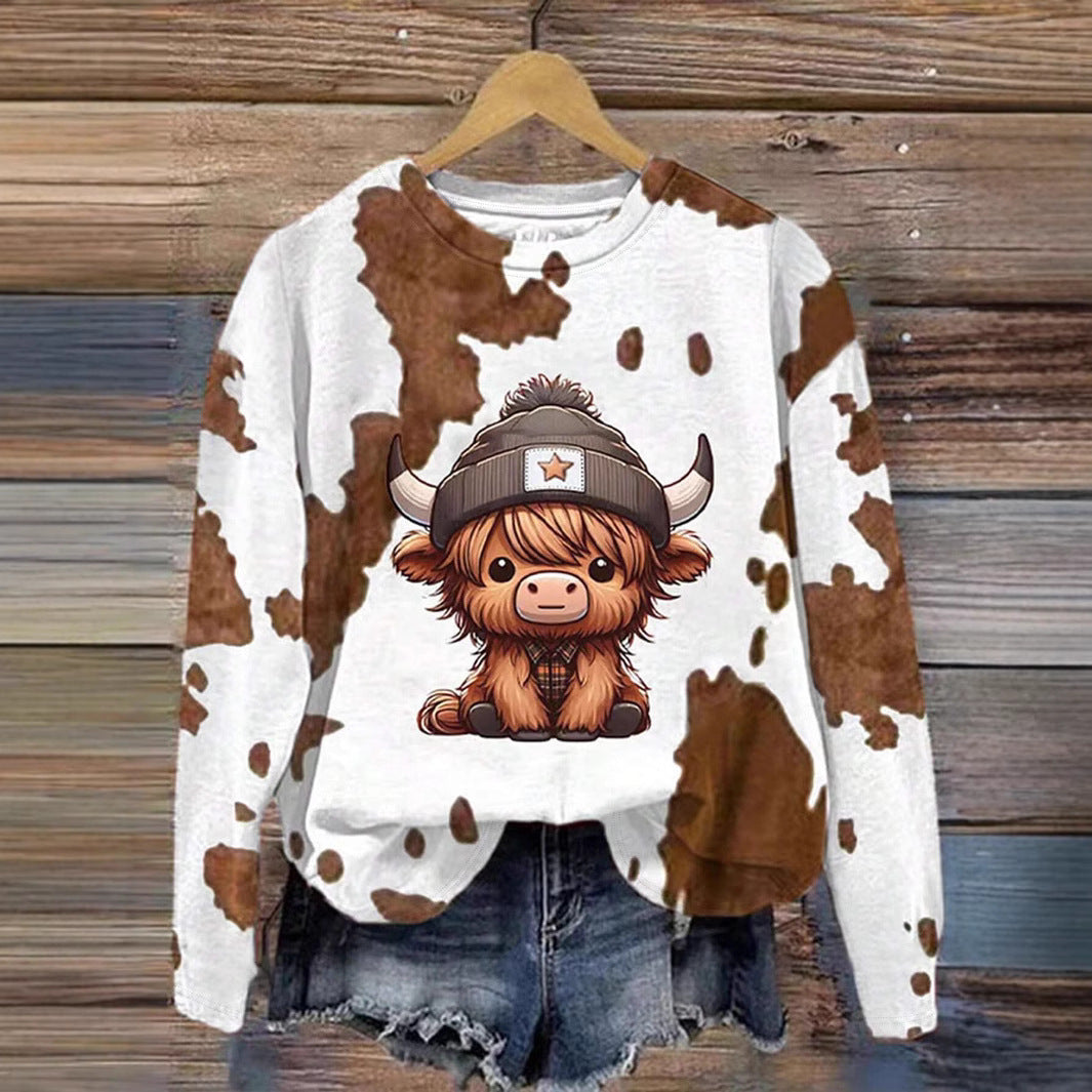 Fashion Casual Printed Long Sleeve Shirt with Versatile Style