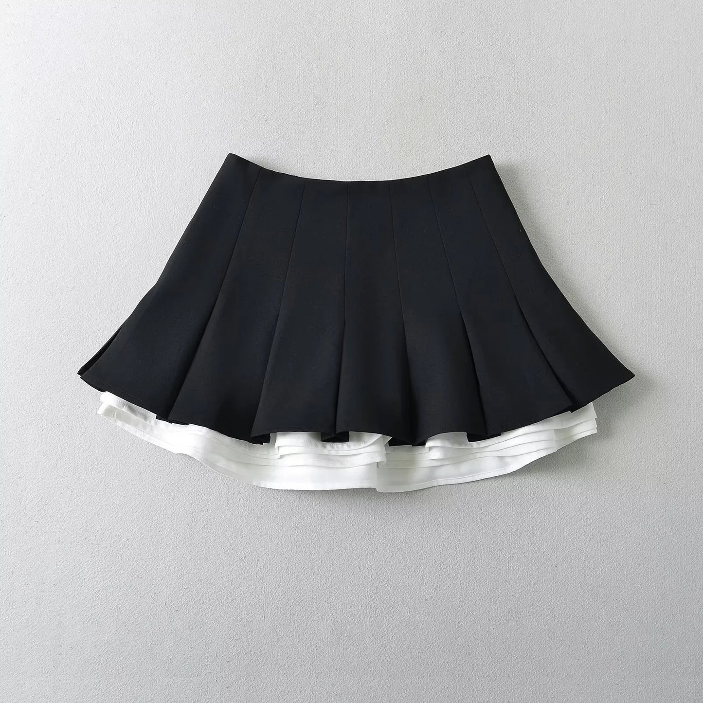 Pleated Skirt with Micro Elasticity for Stylish Socialite Look
