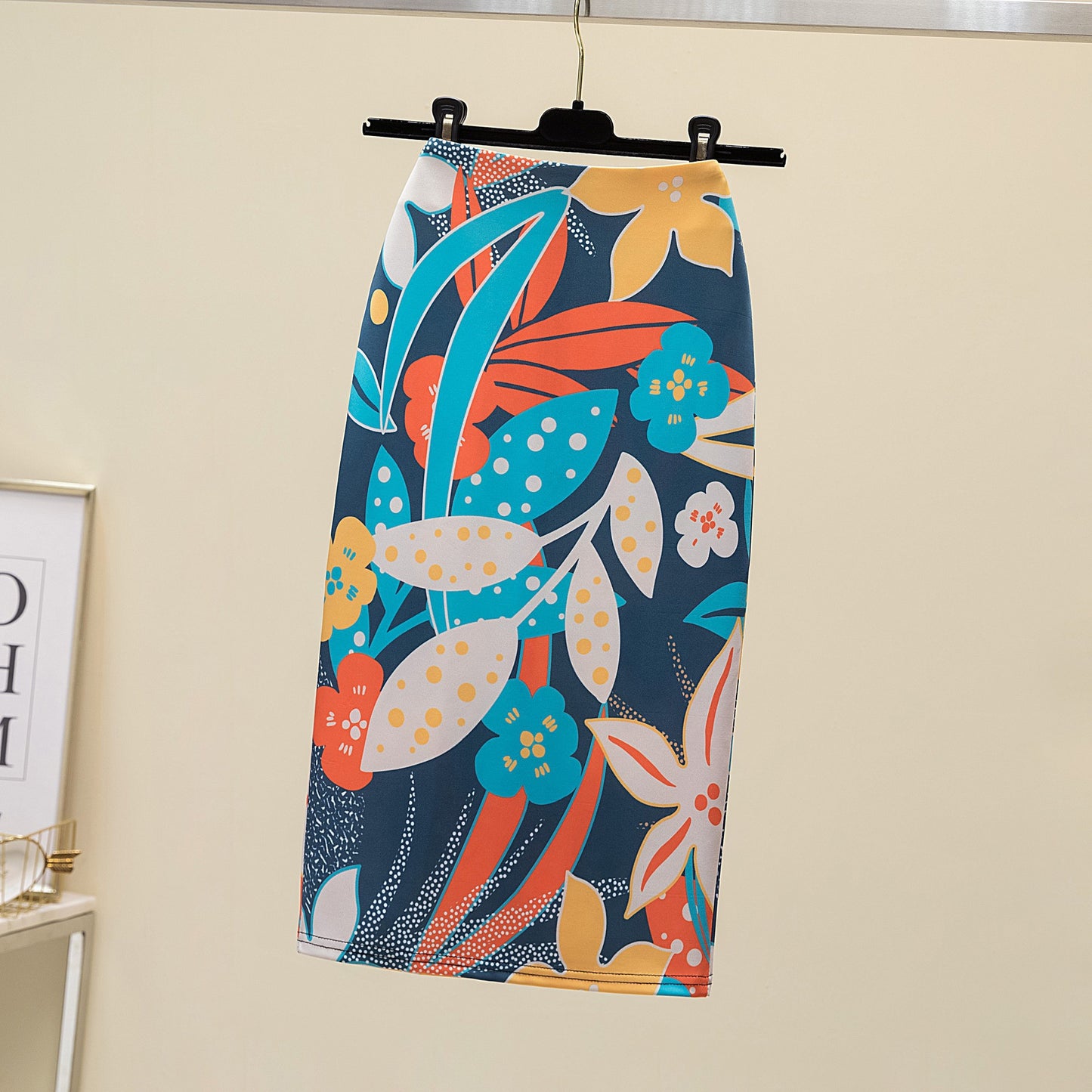 Pencil Skirt with Elegant Style and Unique Printed Design