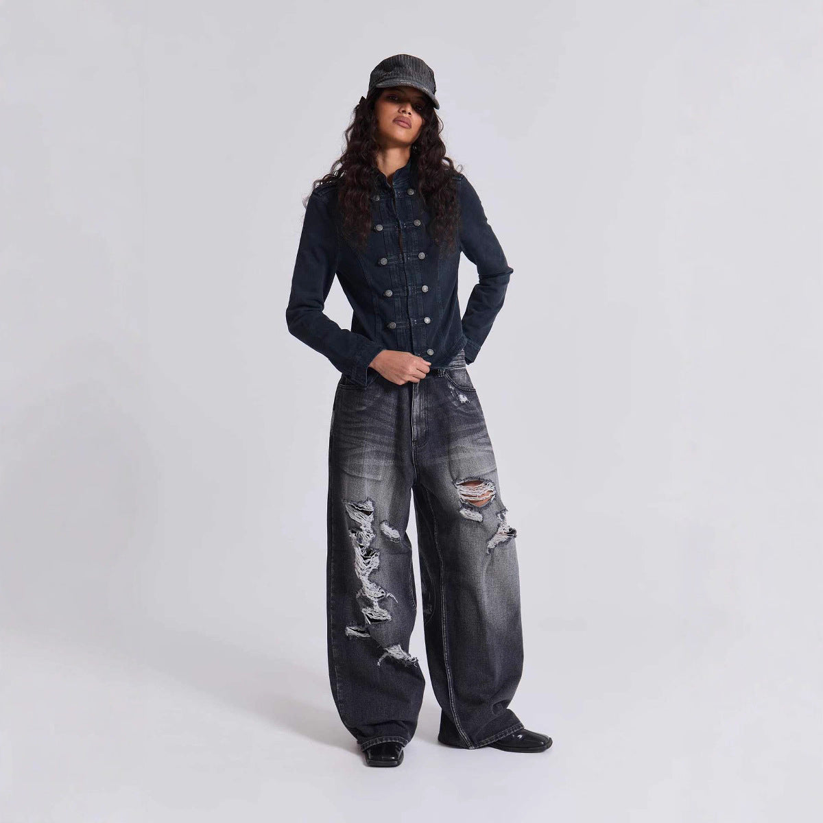 Denim Jeans with Micro Elasticity and Fashionable Fit